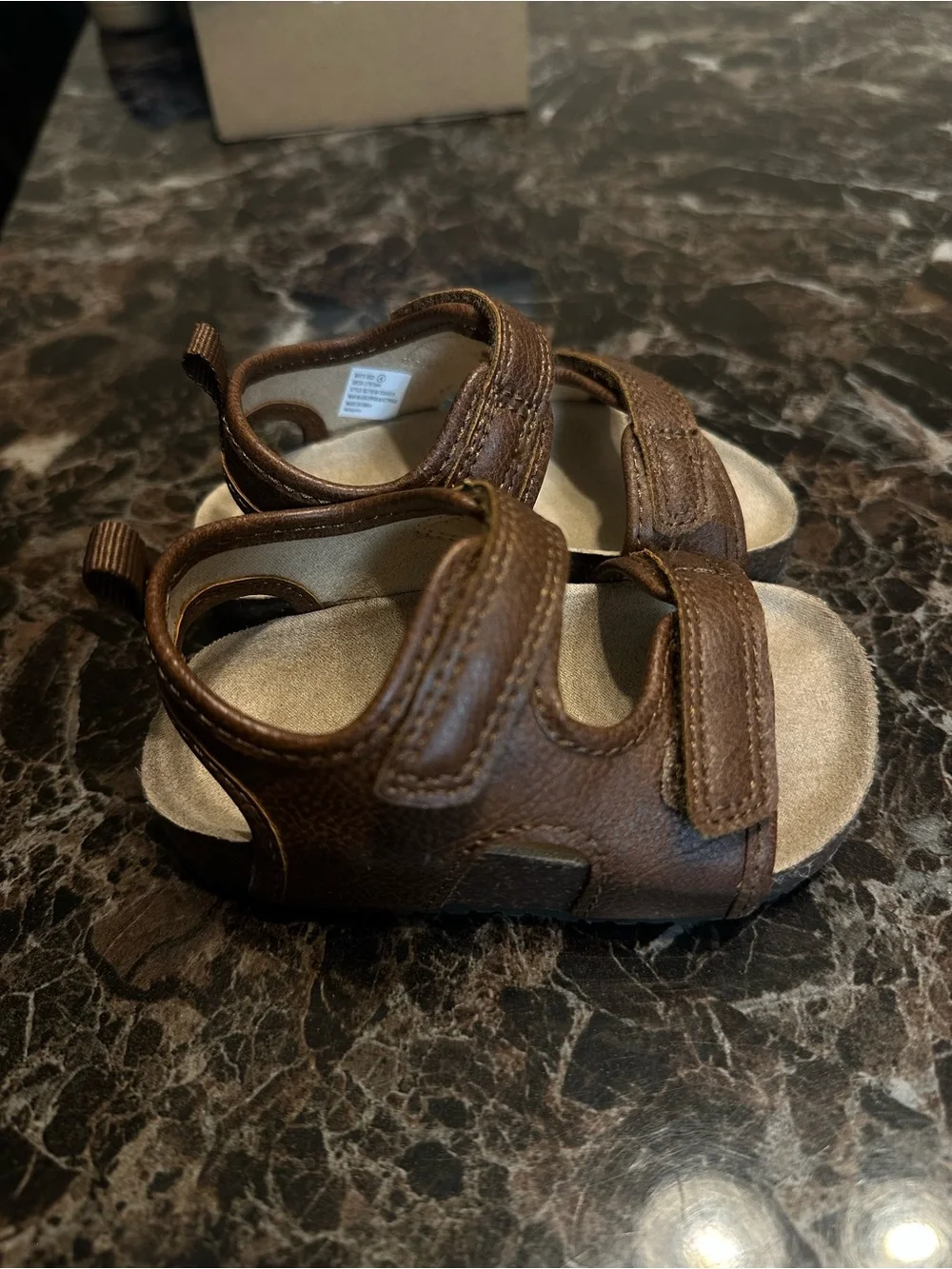 Carter's Brown Double-Strap Toddler Sandals